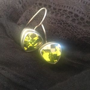 Parisian green peridot earrings